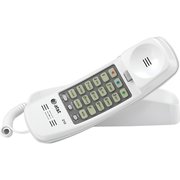 At&T Corded TrimLine Phone, Lighted Keypad, White ATT210WH